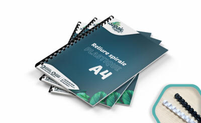 Reliure spirale plastique